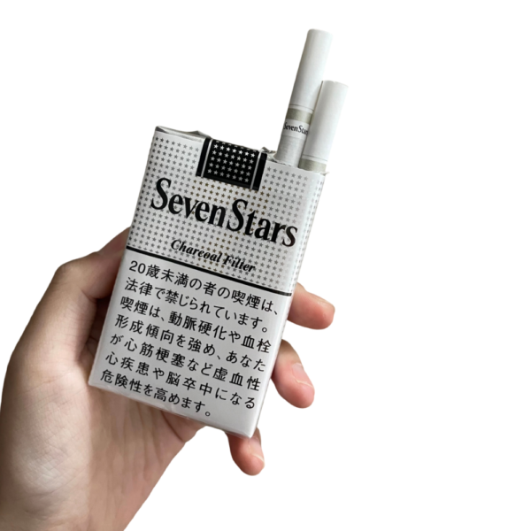 Seven Stars Charcoal Filter cigarettes premium Japanese tobacco brand white packaging