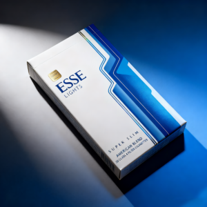 ESSE Lights Super Slim cigarettes premium Korean tobacco brand blue packaging