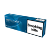 Mevius Sky Blue 7 Japanese cigarette pack premium blue tobacco packaging front view smooth tobacco blend