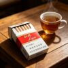 Lijun Cigarettes classic Chinese tobacco pack featuring red and white packaging, traditional Chinese cigarette brand design